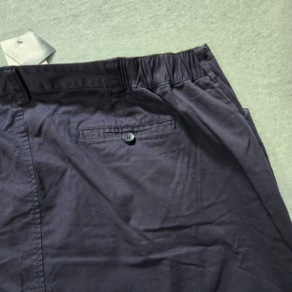 NWT Lands End Mini Straight Skirt Womens 26W Black Stretch Slit Hem Slash Pocket - Picture 5 of 15